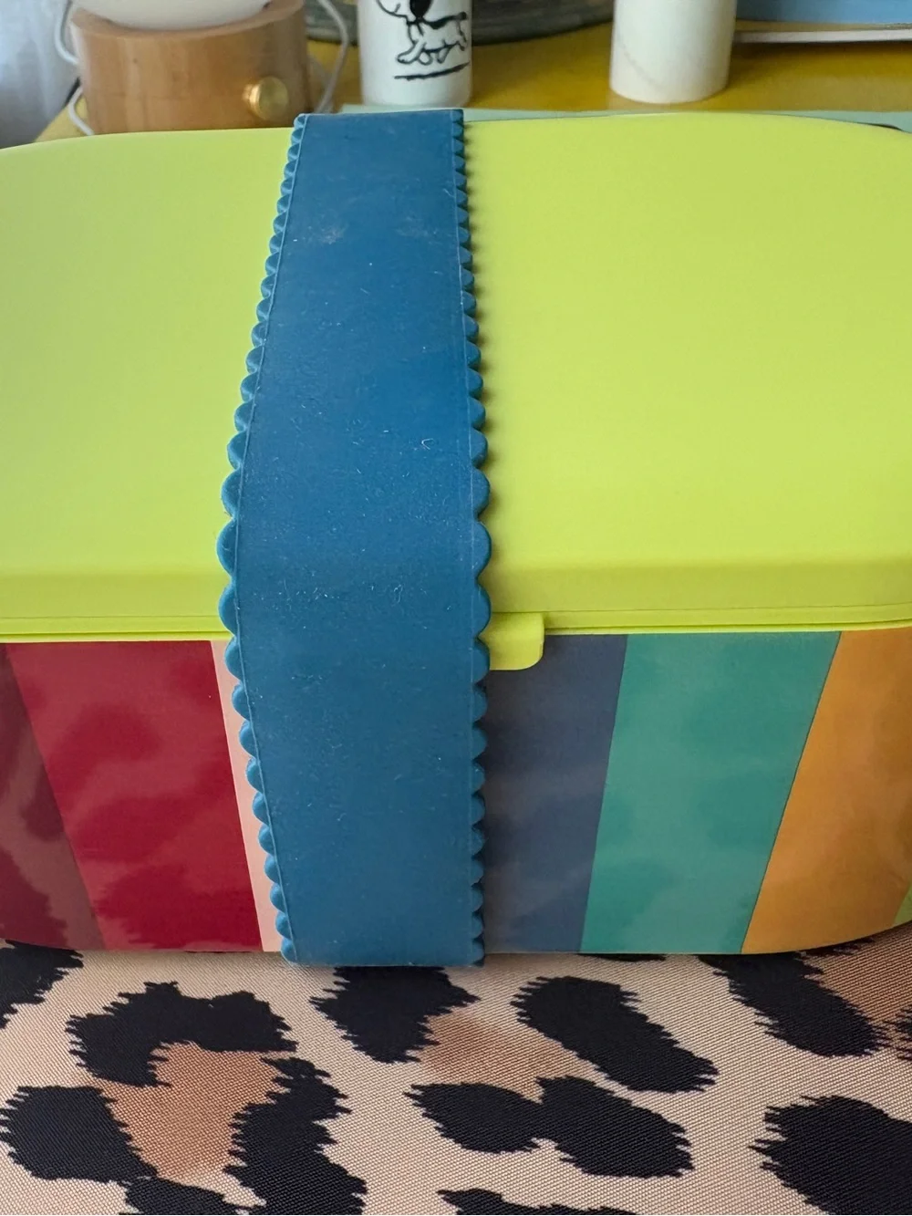 Colorblock Lunch Box - Lime, Teal & Navy Tabitha Brown Collection